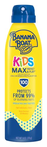 Banana Boat MAX Kids Sunscreen SPF 100 6oz Spray Bottle for $5.52 (-50%)