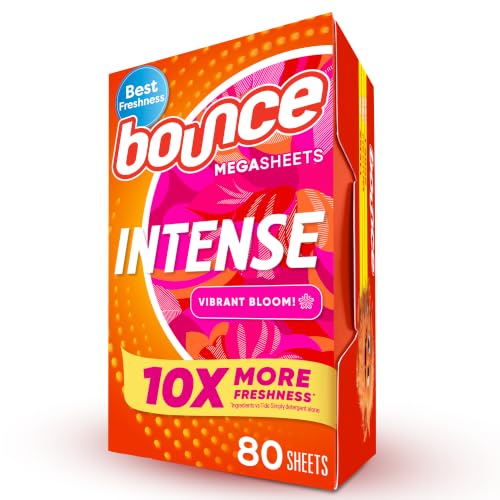 80 Bounce Intense Vibrant Bloom Dryer Sheets for $4.53 (-65%)