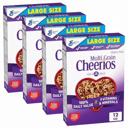 4 Pack Of Cheerios Multi Grain Heart Healthy Cereal 12oz. Boxes for $8.04 (-49%)
