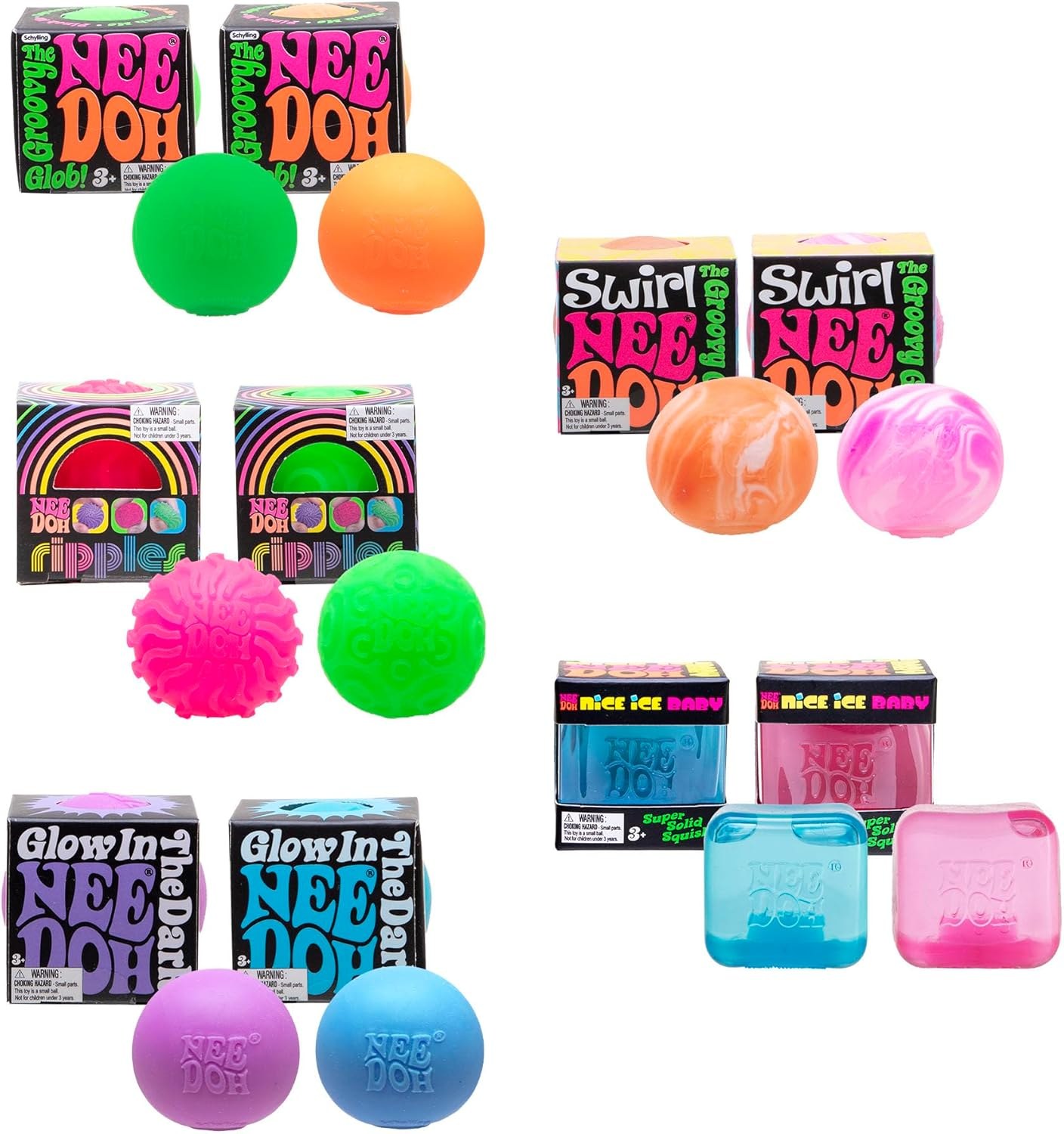Schylling NeeDoh Teenie Sensory Squeeze Toys 10-Pack for $23.15