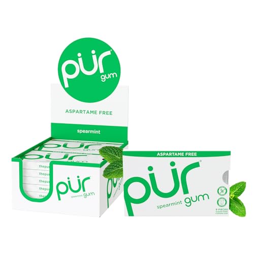 PUR Spearmint Xylitol Gum 108 Pieces for $6.65 (-54%)