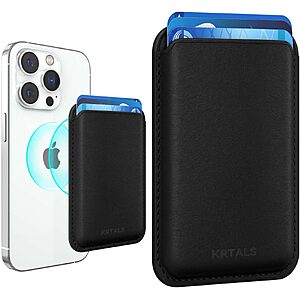 KRTALS Magnetic MagSafe Phone Card Holder with RFID Blocking for $6.00