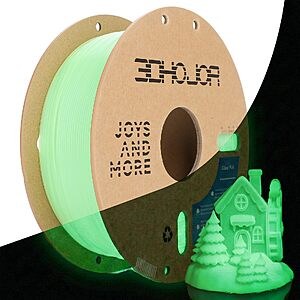 1-KG 3DHoJor 1.75mm Glow-In-The-Dark PLA Filament (Glow Green) for $11.00