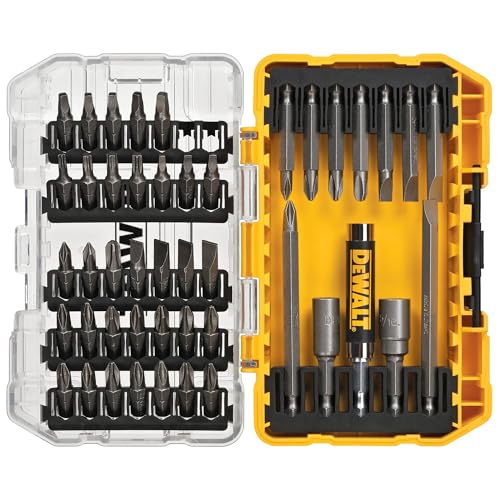 DEWALT 45-Piece Screwdriver Bit Set with Tough Case for $9.98 (-33%)