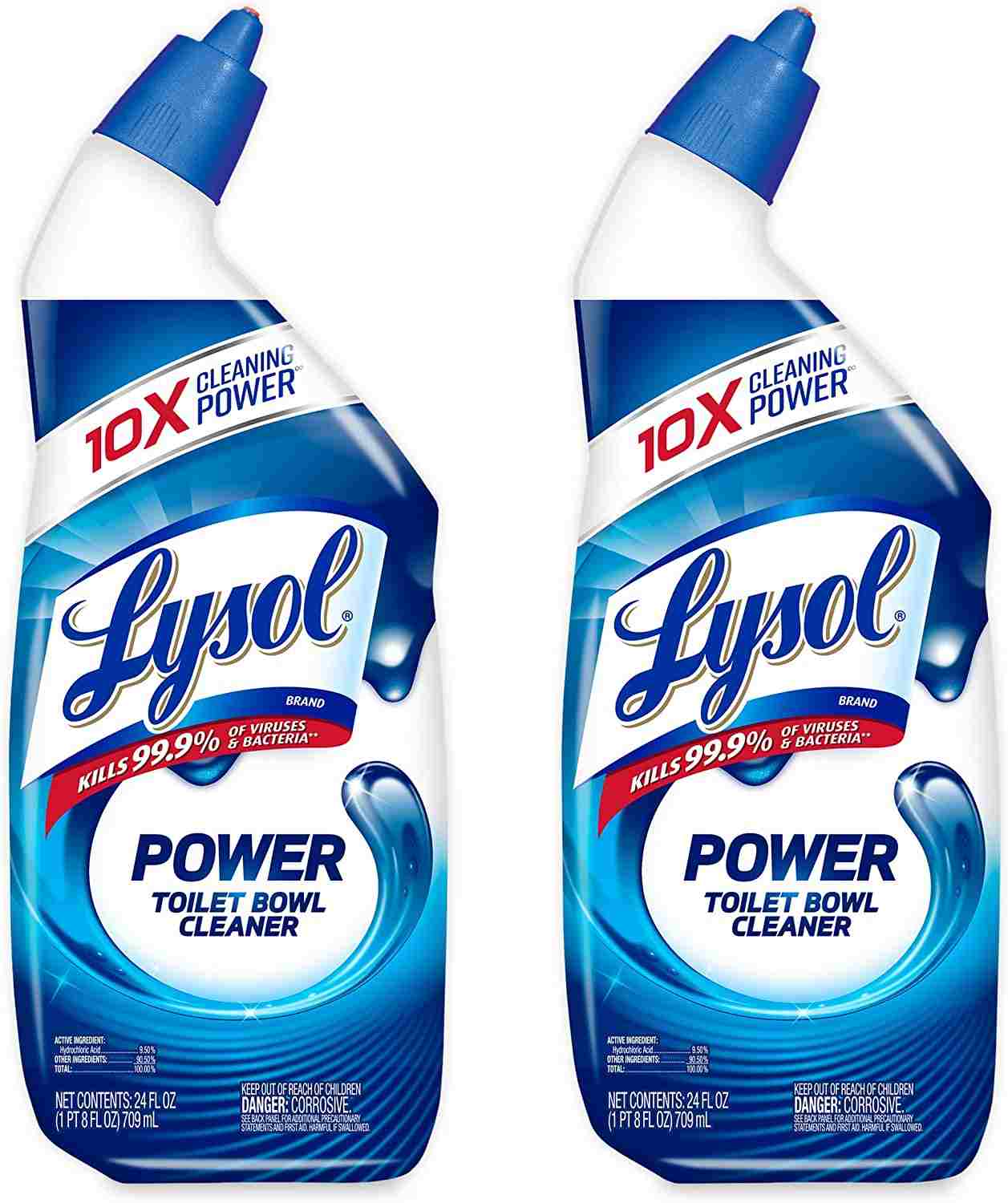 Lysol Power Toilet Bowl Cleaner, 24 oz, 2-Pack for $2.82 (-15%)