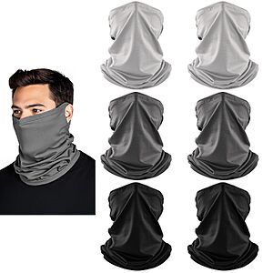 Hongteya UV Protection Cooling Neck Gaiter 6‑Pack for $4.30 (-50%)