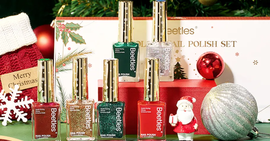 Amazon Christmas Nail Polish 6-Piece Set for $9.00 (-10%)