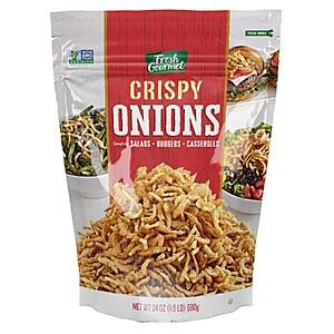 Fresh Gourmet 24-Oz Crispy Onions Snack & Salad Topper for $5.50