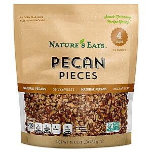 Nature’s Eats 16‑Oz Pecan Pieces for $6.15