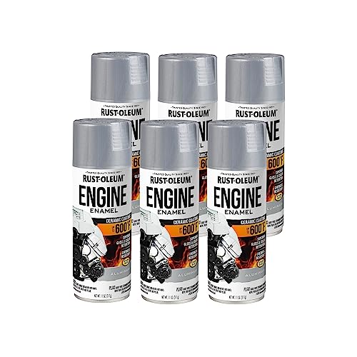 Rust-Oleum Automotive Engine Enamel Spray Paint Gloss Aluminum 6-Pack for $9.64