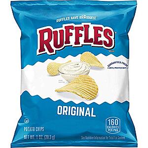 Ruffles 40-Count 1-Oz Original Potato Chips for $9.60 (-10%)