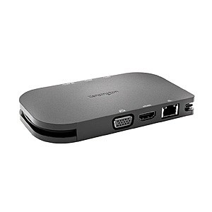 Kensington SD1610P USB‑C Mobile 4K Dock w/ Pass‑Through Charging for $15.00