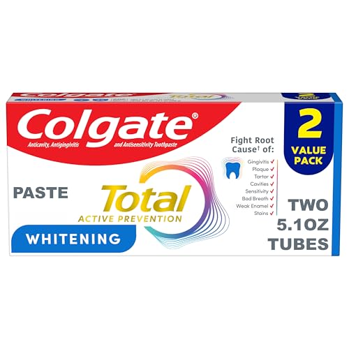 Colgate Total Whitening Mint Toothpaste 5.1oz Tubes (2-Pack) for $4.77 (-33%)