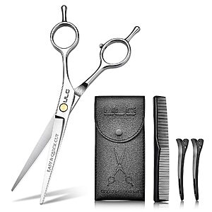 ULG Professional Hair Cutting Scissors 6.5″ Silver for $6.00 (-40%)